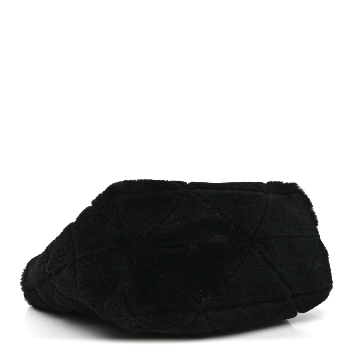 Prada Shearling Nappa Triangle Quilted Patchwork System Tote Black 5 of 10