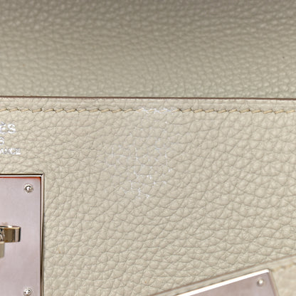 Hermes Taurillon Clemence Kelly Retourne 32 Gris Perle 12 of 13