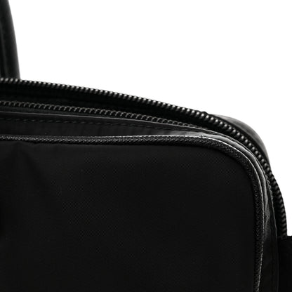 Prada Tessuto Nylon Saffiano Metal Triangle Logo Work Bag Black 10 of 10