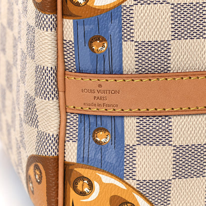 Louis Vuitton Damier Azur Summer Trunks Speedy Bandouliere 30 9 of 16