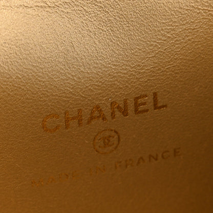 Chanel Lambskin Quilted Pearl Crush Mini Vanity Case With Chain Light Blue 6 of 11