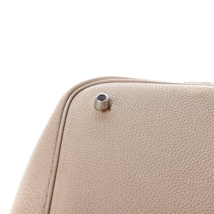 Hermes Taurillon Clemence Picotin Lock 22 MM Gris Asphalte 9 of 12