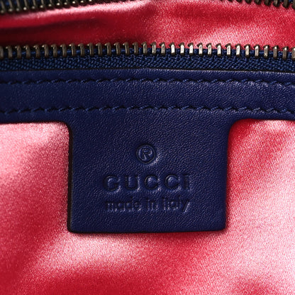 Gucci Velvet Matelasse Medium GG Marmont Shoulder Bag Cobalt Blue 6 of 10