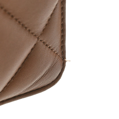 Chanel Lambskin Quilted Medium Diamond CC Flap Brown 11 of 11