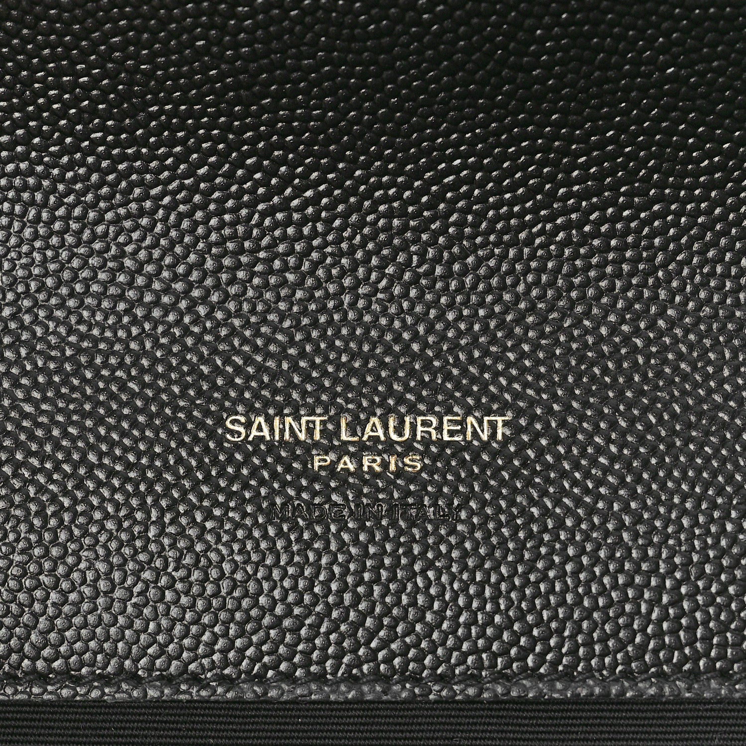 Saint Laurent Grain De Poudre Matelasse Chevron Monogram Envelope Clutch Black 7 of 8