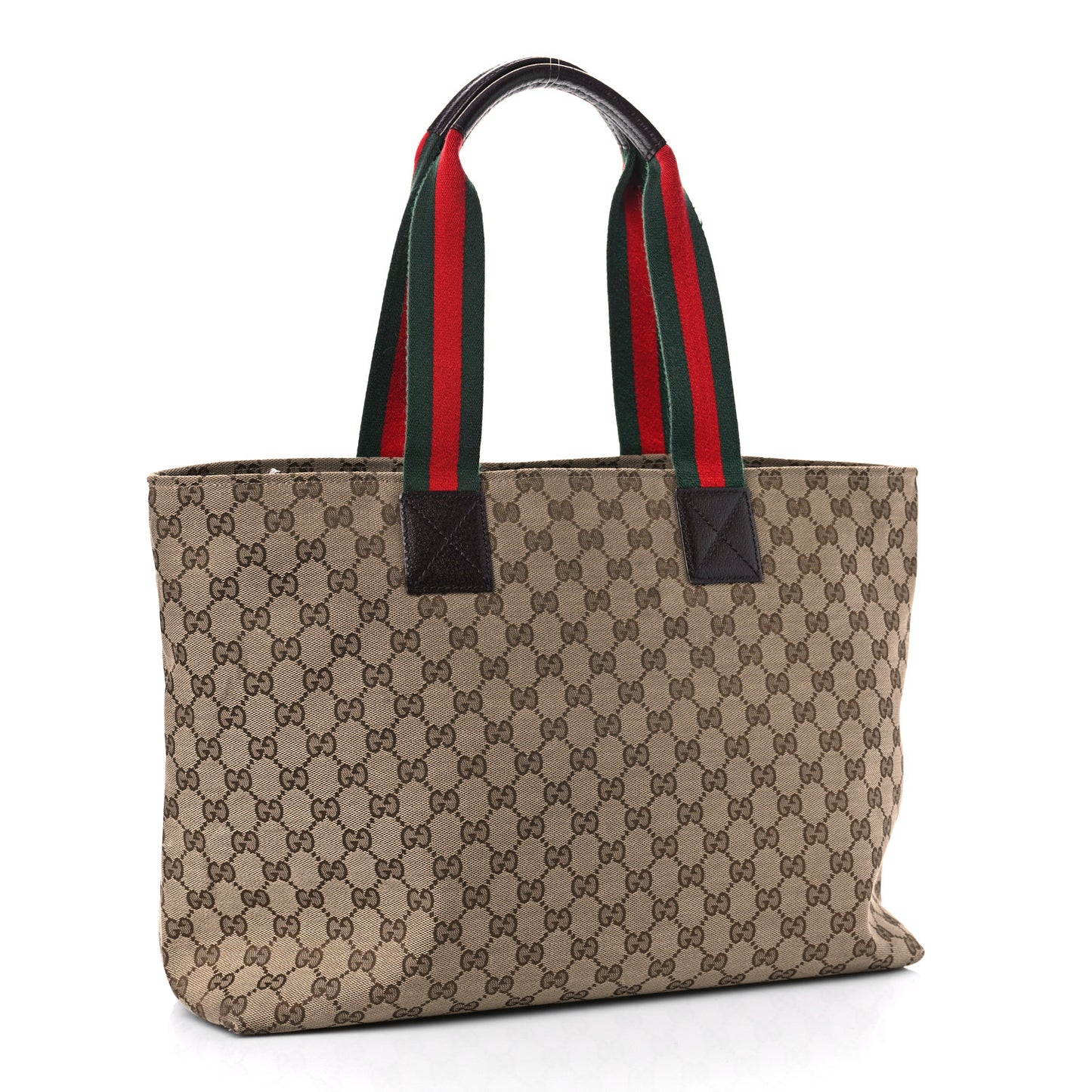 Monogram Web Large Diaper Tote Brown
