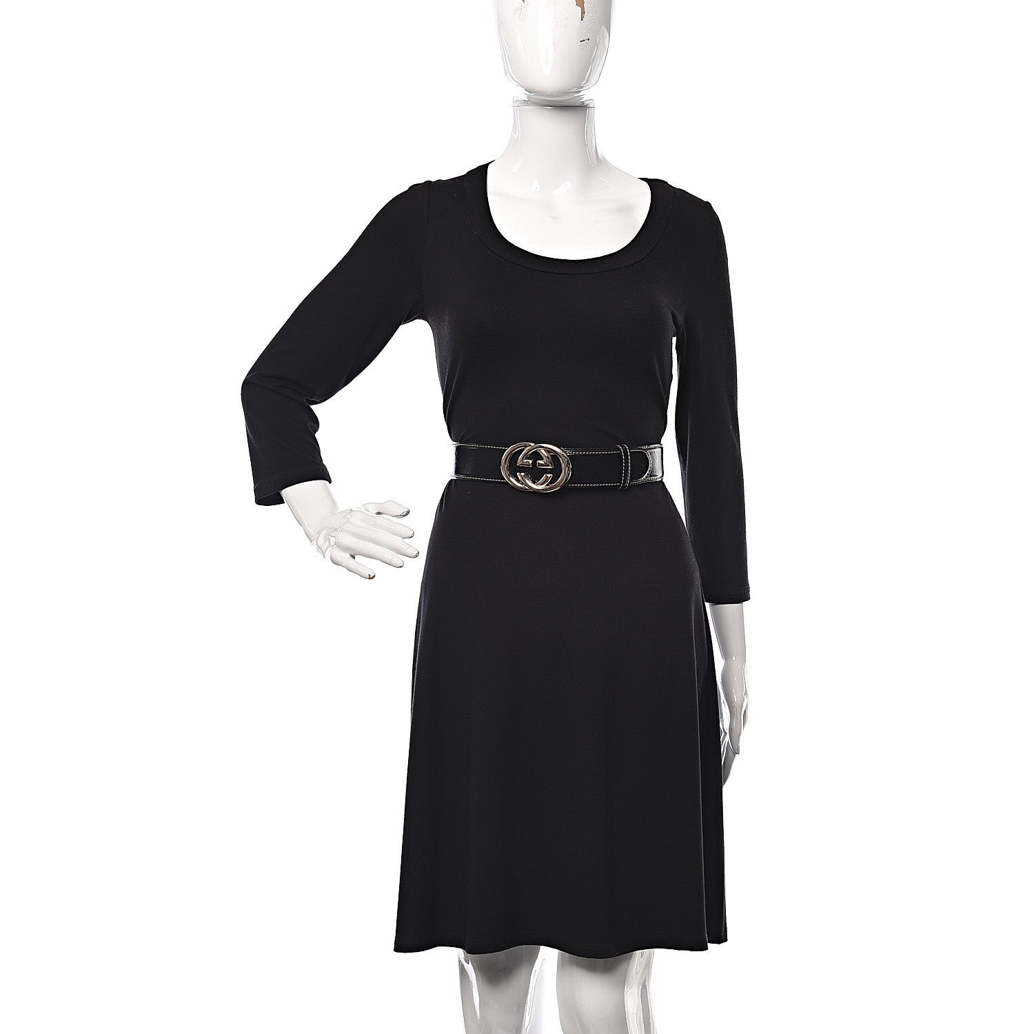 Gucci Patent Interlocking G Belt 85 34 Black 2 of 9