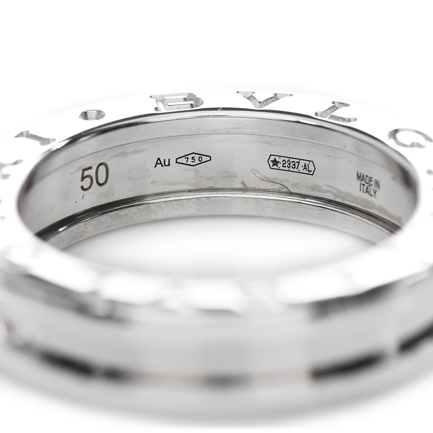18K White Gold B.Zero1 One-Band Ring 50 5.25