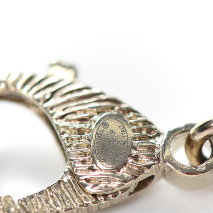 Chanel Crystal Chain CC Multi Strand Necklace Gold 5 of 5