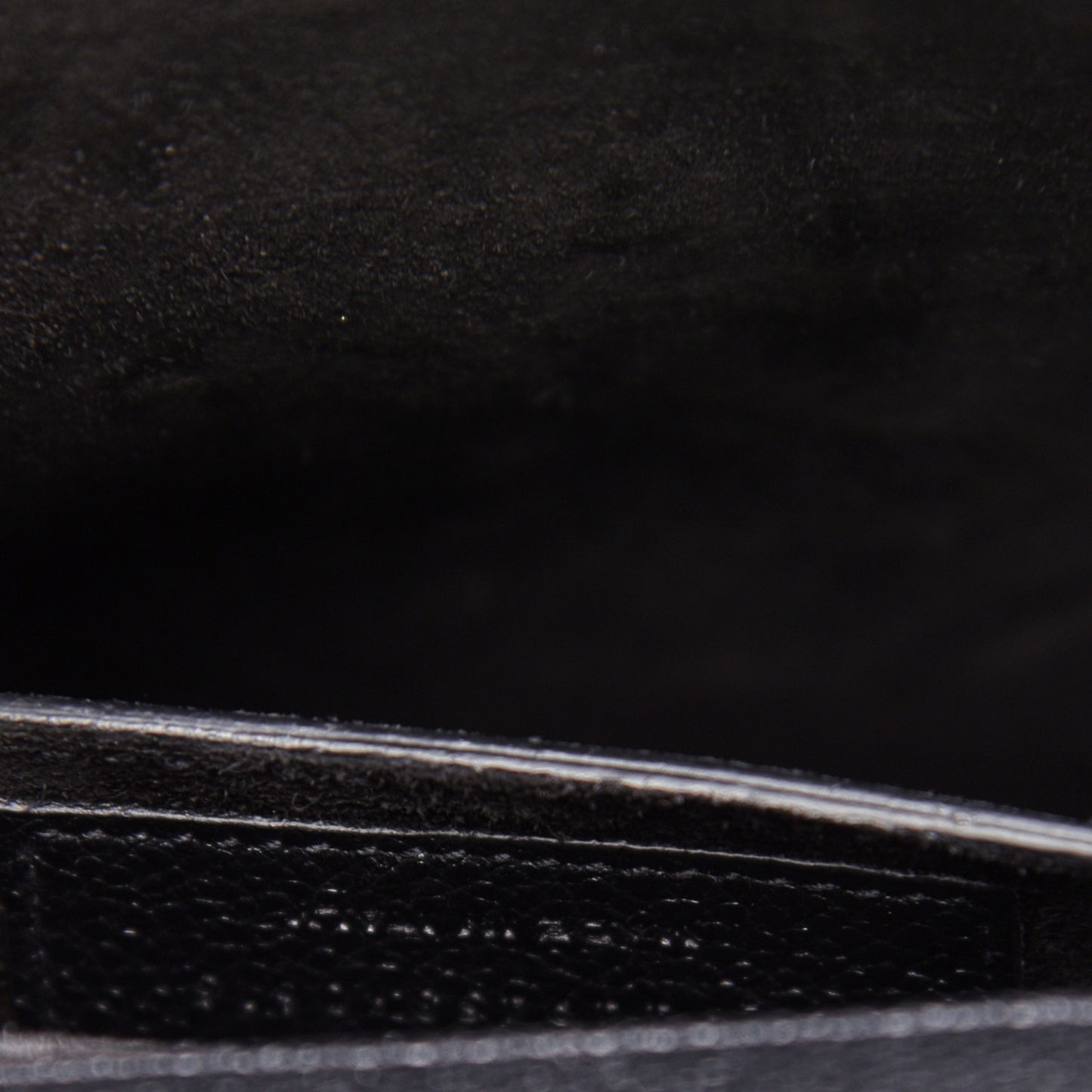 Grained Calfskin Medium Monogram Sunset Satchel Black