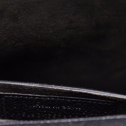 Saint Laurent Grained Calfskin Medium Monogram Sunset Satchel Black 10 of 15