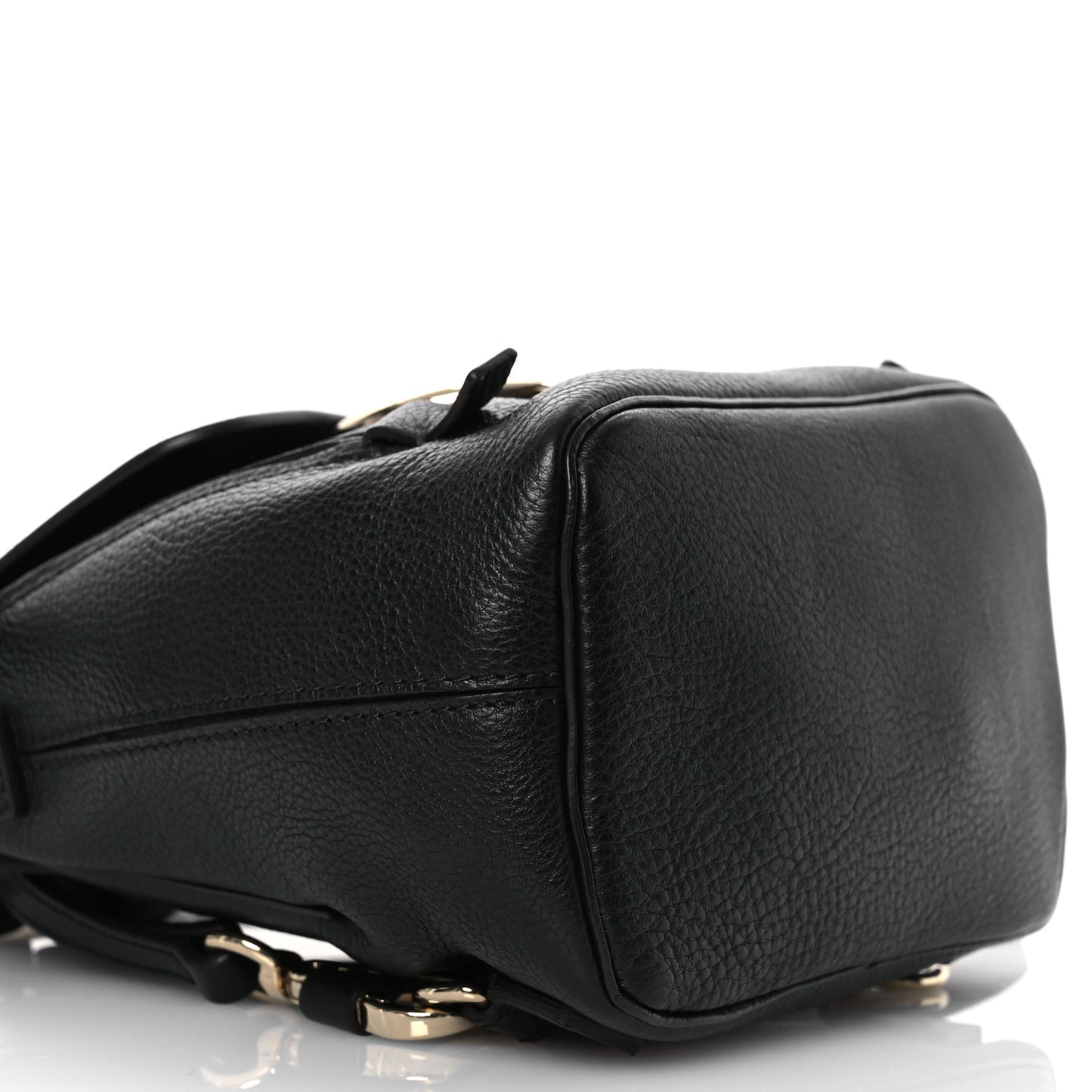 Suede Calfskin Mini Faye Backpack Black
