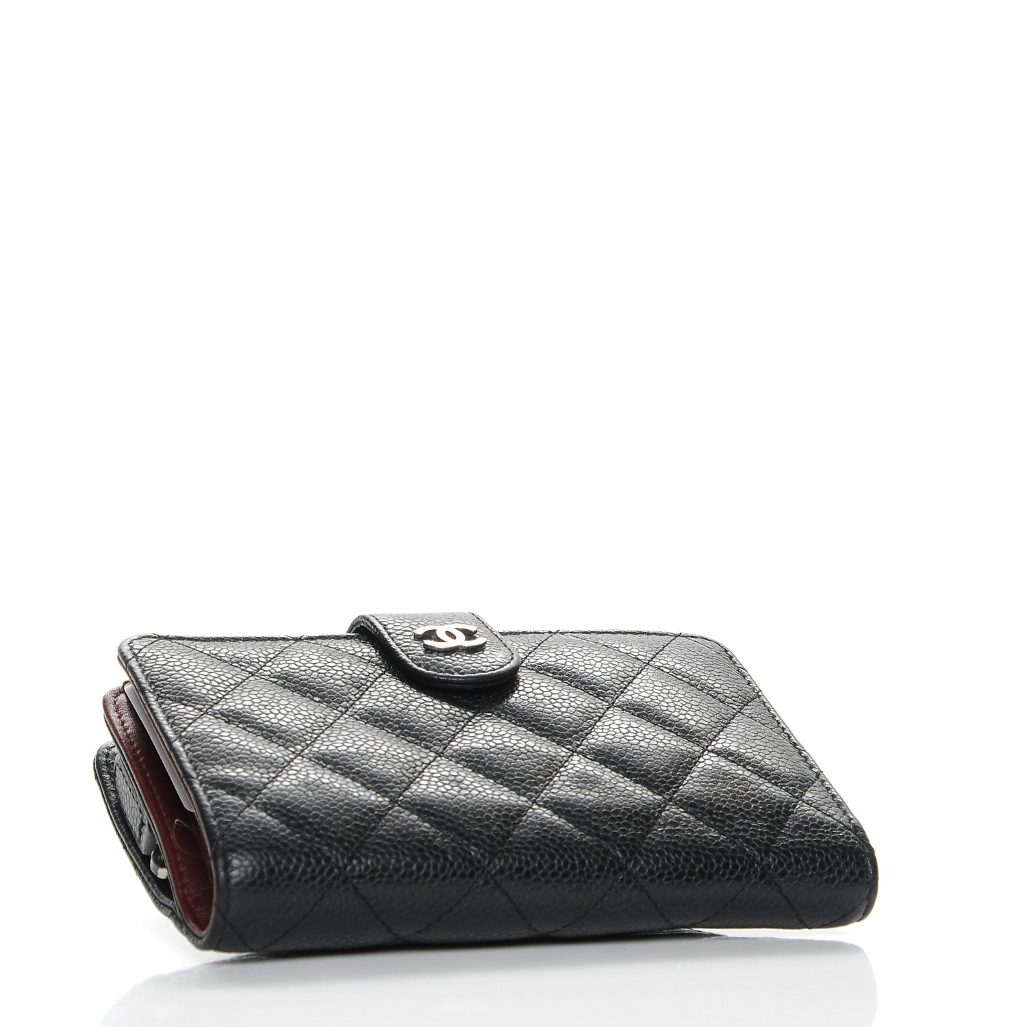 Chanel Caviar Quilted Zipped Pocket Wallet Black 4 of 8