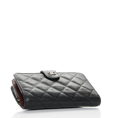 Chanel Caviar Quilted Zipped Pocket Wallet Black 4 of 8