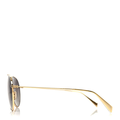 Celine Metal Frame Aviator Sunglasses CL40062U Gold 3 of 7