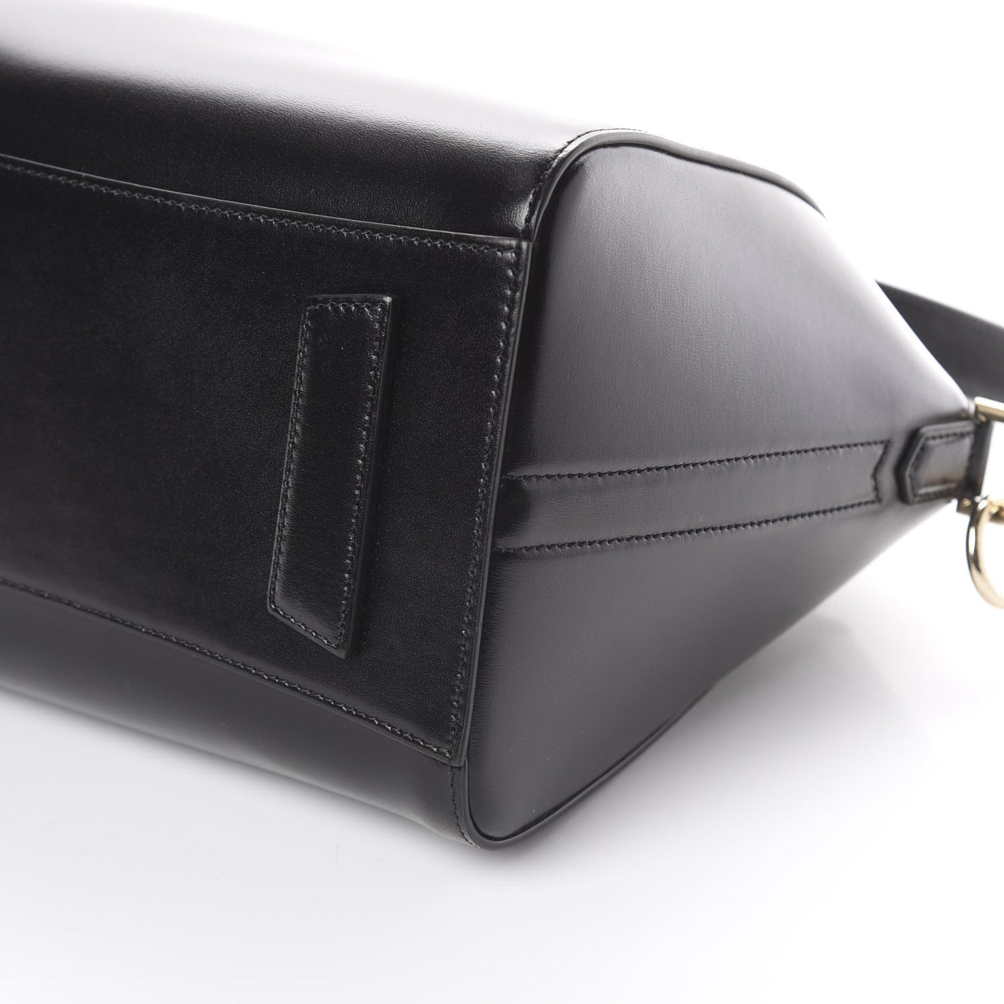 Shiny Lord Calfskin Small Antigona Black