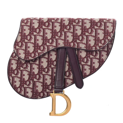 Christian Dior Oblique Saddle Belt Bag Bordeaux 1 of 9
