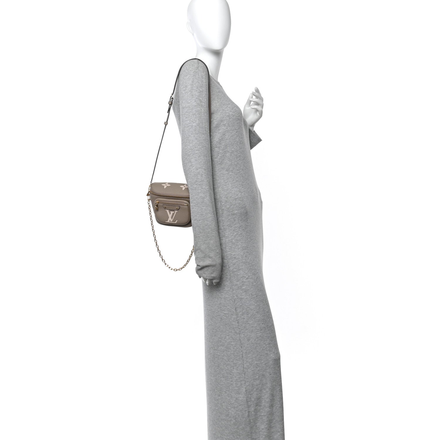 Louis Vuitton Empreinte Mini Bumbag Tourterelle Cream 2 of 9