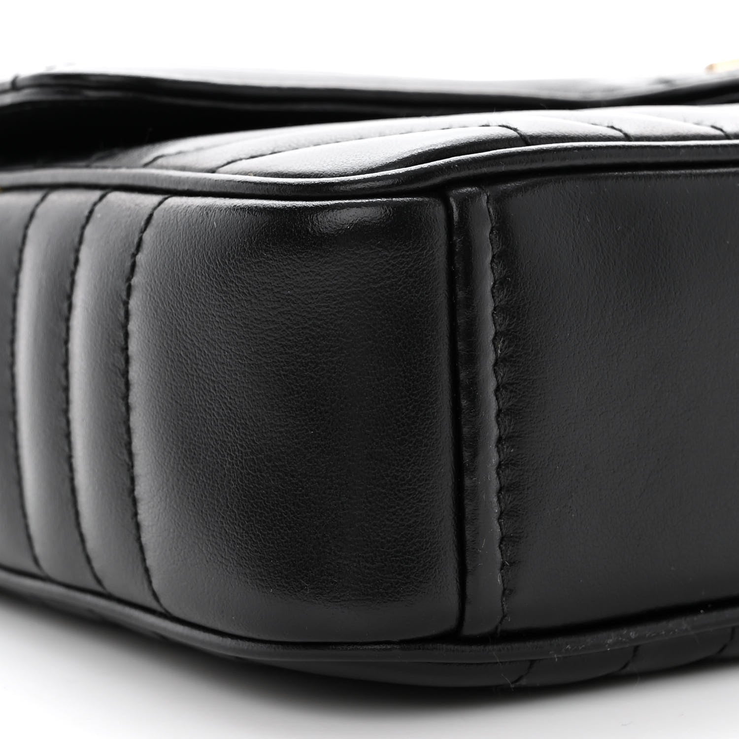 Prada Soft Calfskin Impunture Diagramme Medium Chain Flap Shoulder Bag Black 9 of 11