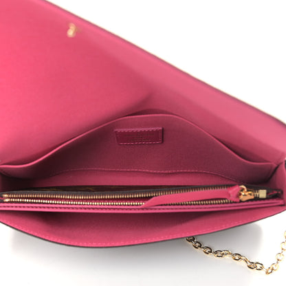 Louis Vuitton Monogram 2021 Christmas Animation Hollywood Pochette Felicie Chain Wallet Fuchsia 6 of 10