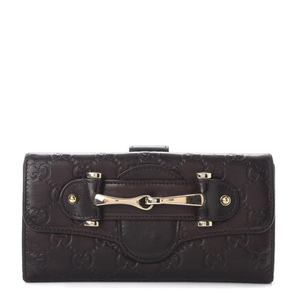 Gucci Guccissima Horsebit Continental Wallet Brown 1 of 11