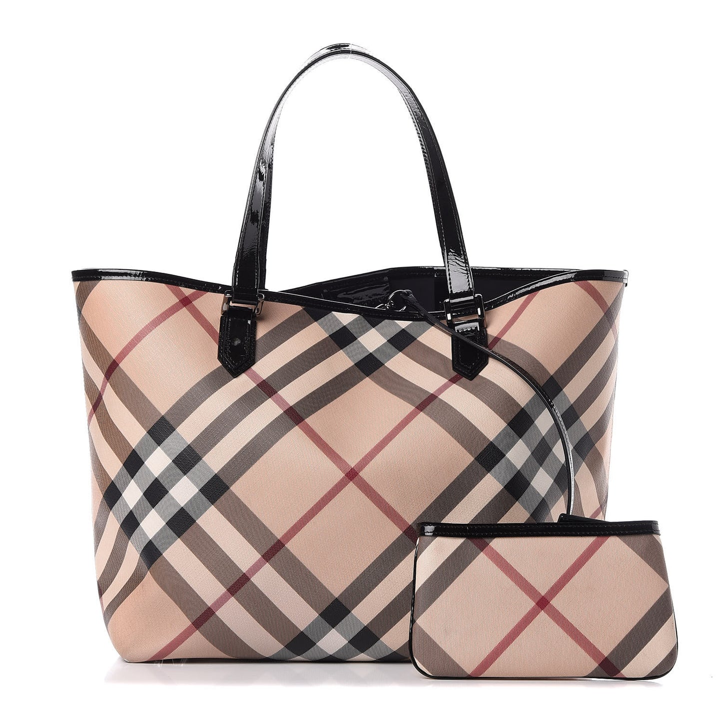 Nova Check Large Nickie Tote Black