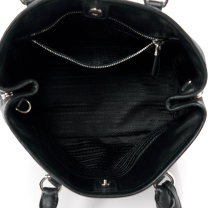Prada Tessuto Nylon Soft Calf Tote Black 5 of 11