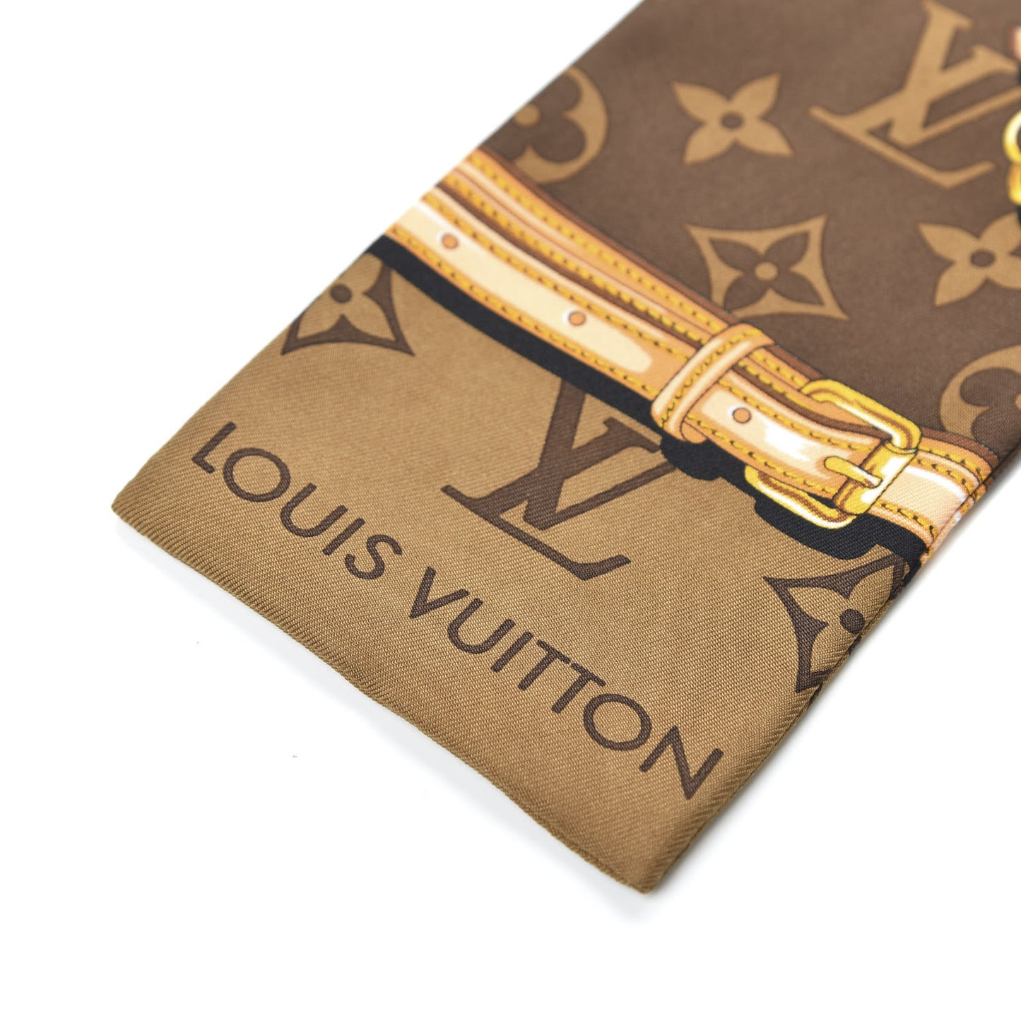 Silk Monogram Confidential Bandeau Brown