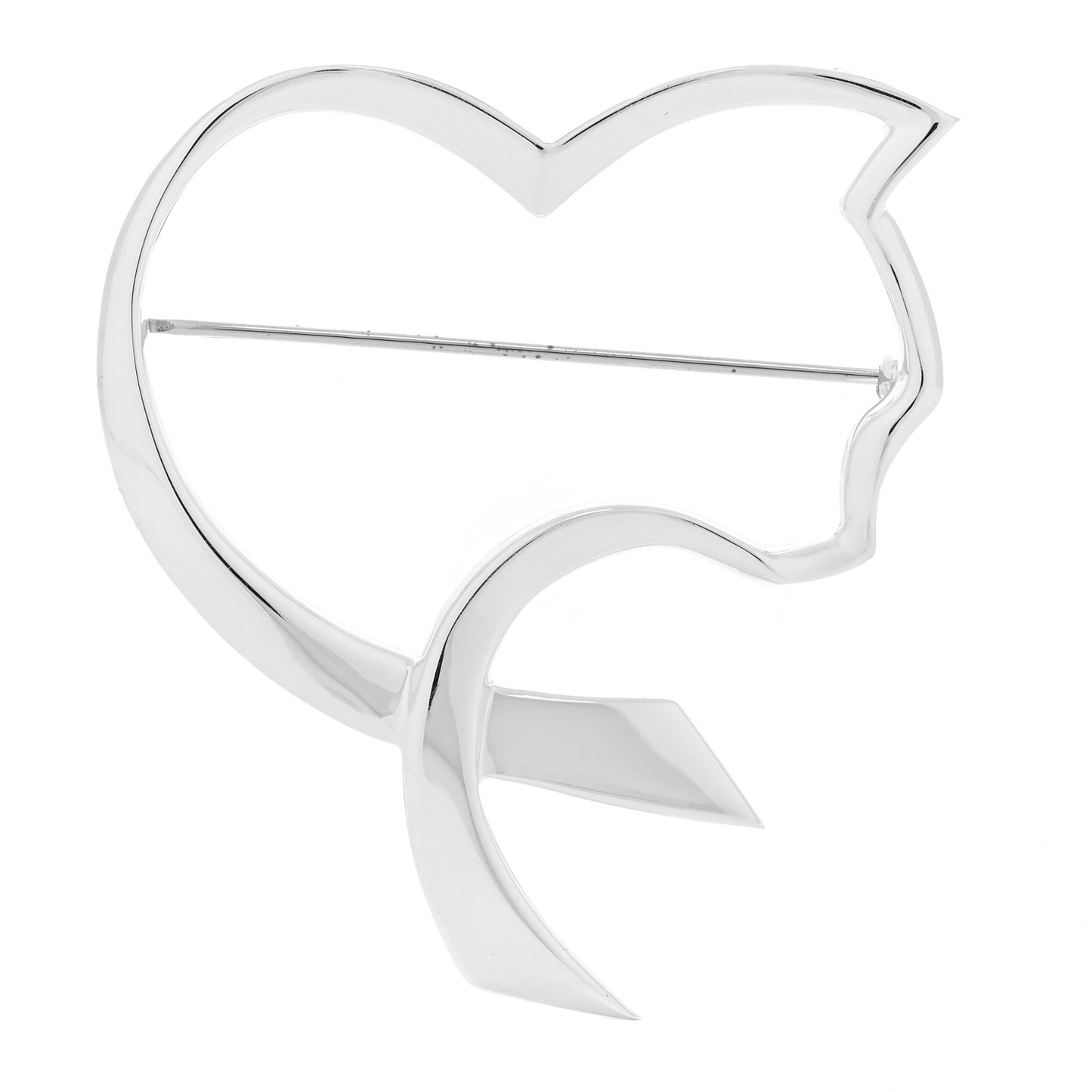 Sterling Silver Paloma Picasso Cat Brooch Pin