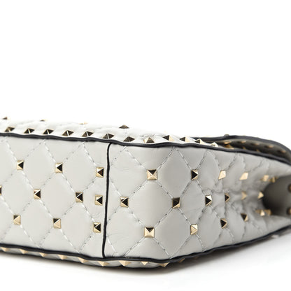Valentino Garavani Nappa Medium Rockstud Spike Shoulder Bag Opal Grey 7 of 9