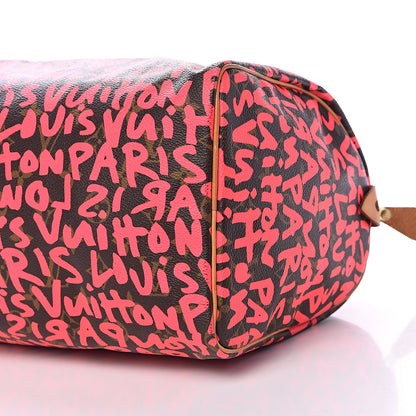 Louis Vuitton Monogram Graffiti Speedy 30 Fuchsia 10 of 17