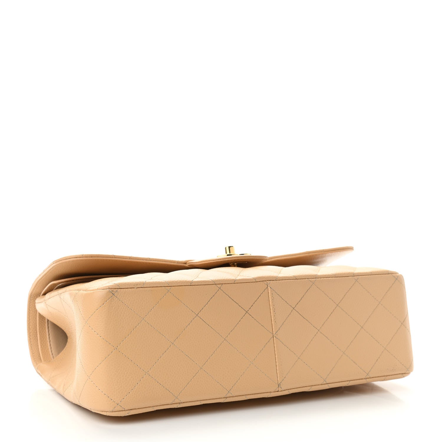Chanel Caviar Quilted Jumbo Double Flap Beige Clair 4 of 13