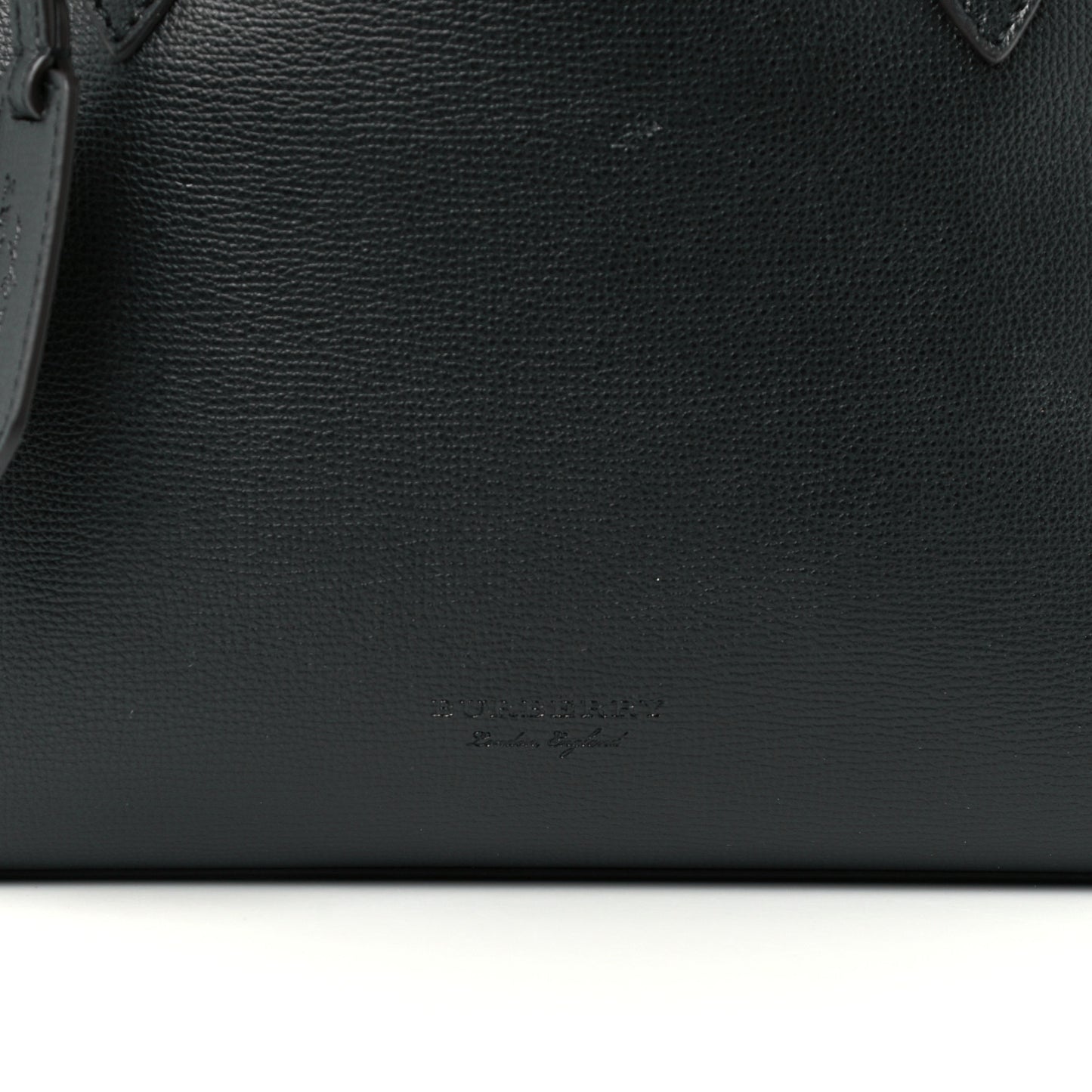 Grainy Calfskin Haymarket Check Small Reversible Tote Black