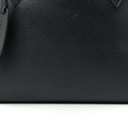 Burberry Grainy Calfskin Haymarket Check Small Reversible Tote Black 13 of 19