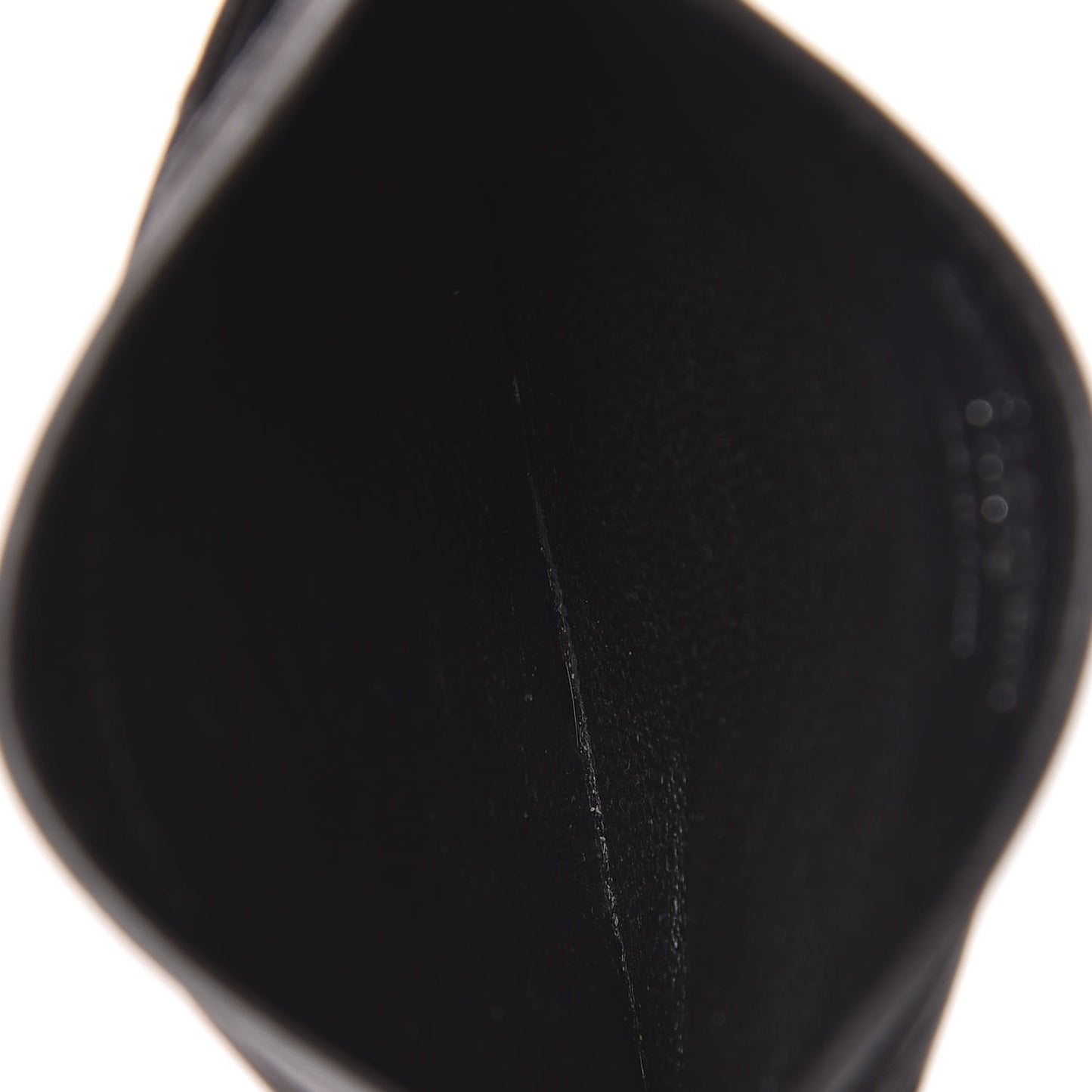 Grain De Poudre Matelasse Chevron Monogram Credit Card Case Coal