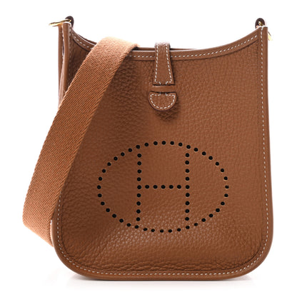 Hermes Taurillon Clemence Evelyne TPM Gold 1 of 10
