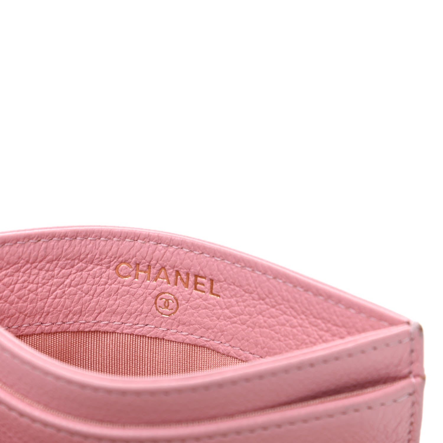 Chanel Goatskin Timeless CC Card Holder Light Pink 6 of 9