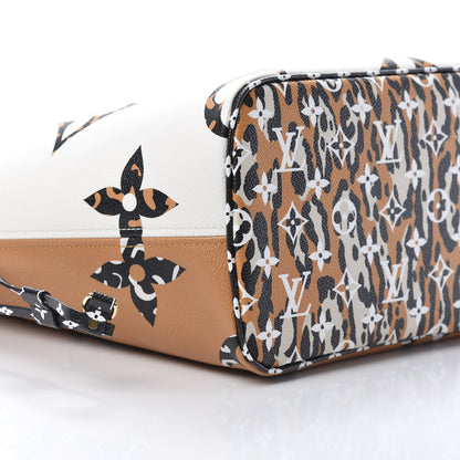 Louis Vuitton Monogram Giant Jungle Neverfull MM Ivory 9 of 10