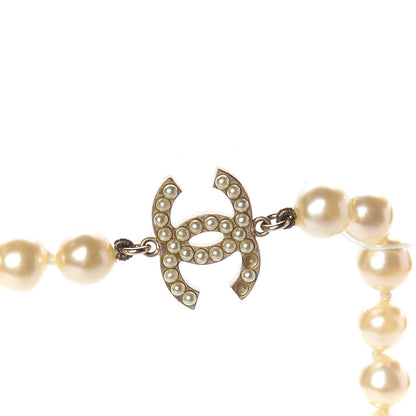 Chanel Pearl CC Long Necklace Gold 6 of 6