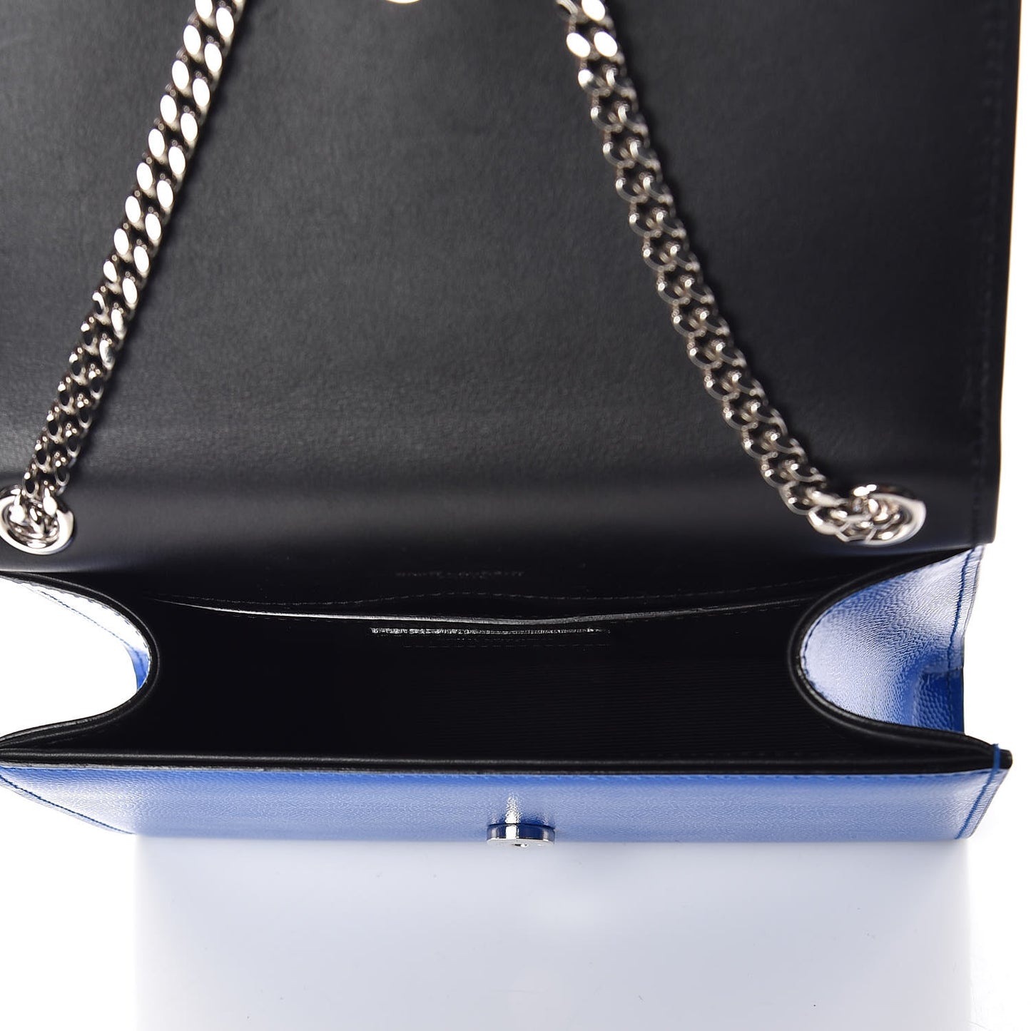 Grain De Poudre Small Classic Monogram Kate Satchel Royal Blue