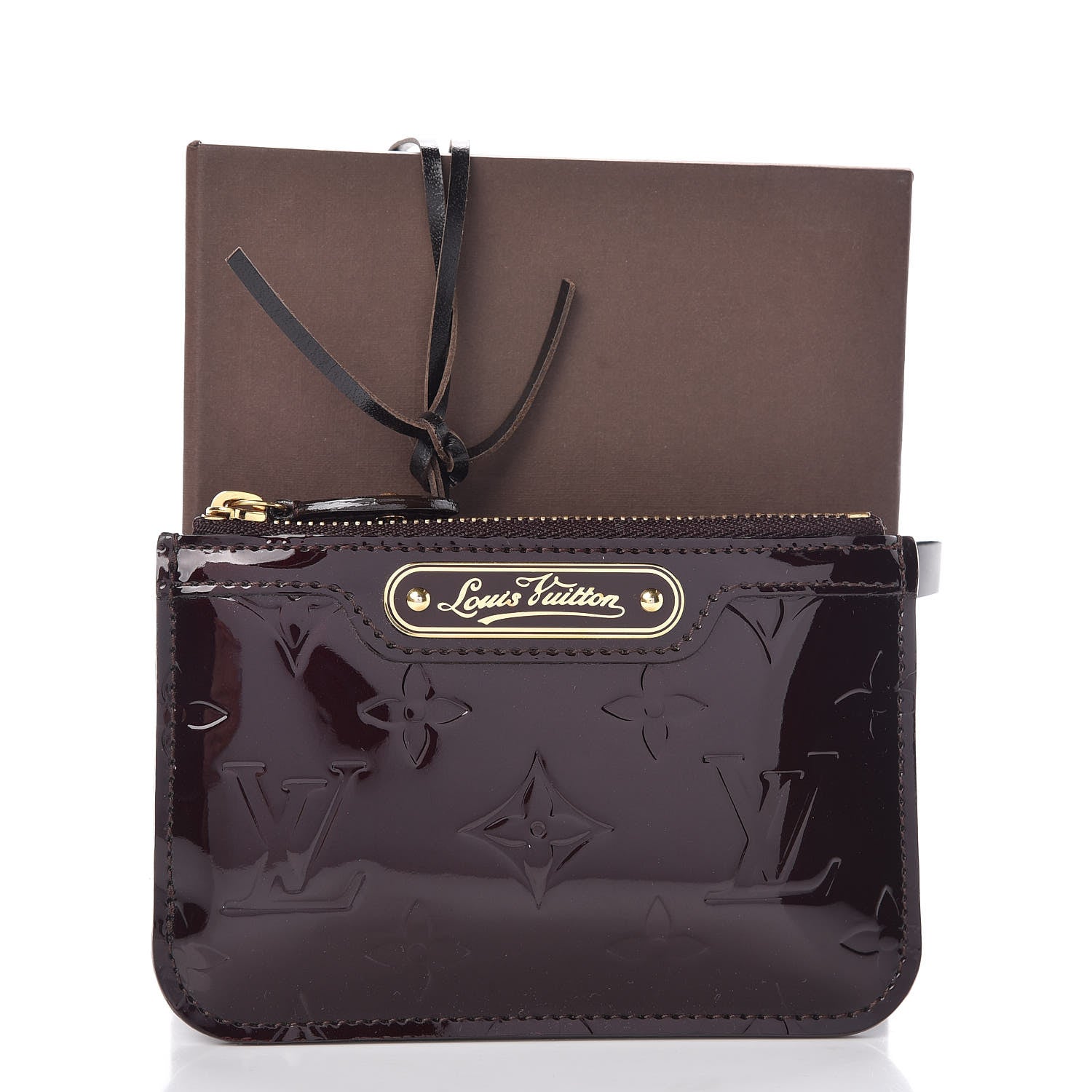 Louis Vuitton Vernis Key Pouch Amarante 8 of 8