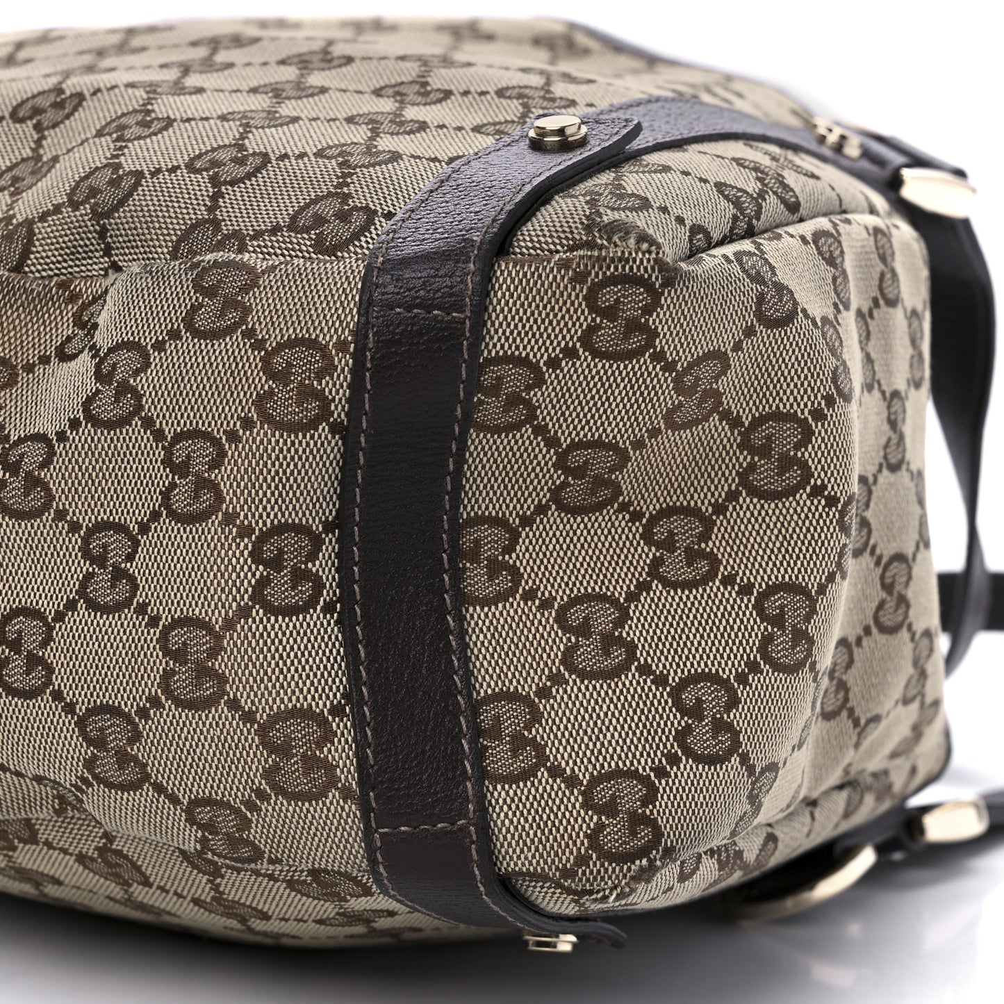 Monogram Medium Abbey Shoulder Bag Dark Brown