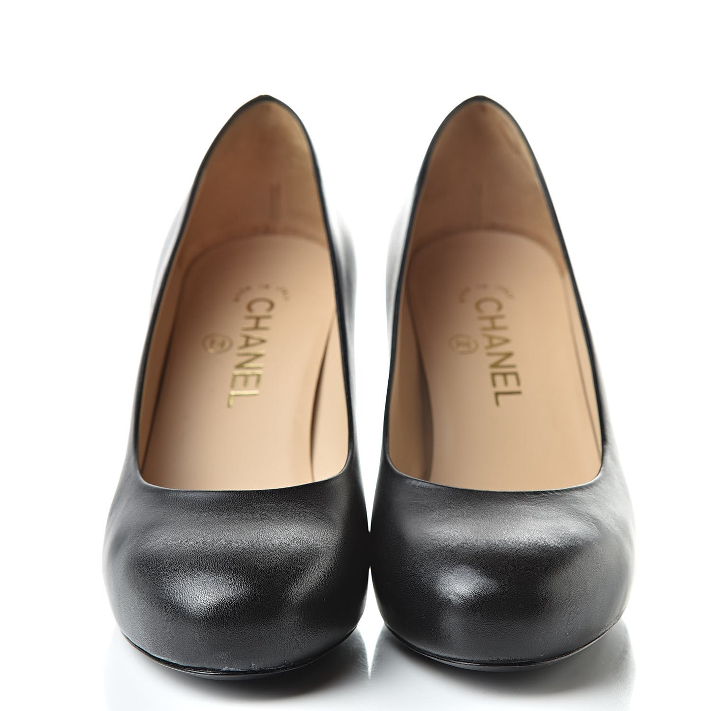 Lambskin CC Pumps 37 Black