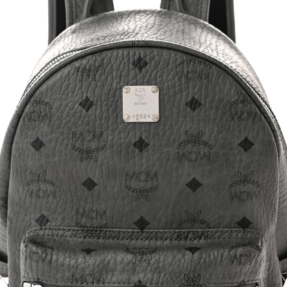 MCM Visetos Small Side Stud Stark Backpack Phantom Grey 8 of 10