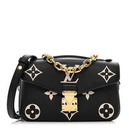 Louis Vuitton Empreinte Monogram Giant Pochette Metis East West Black Beige 1 of 9