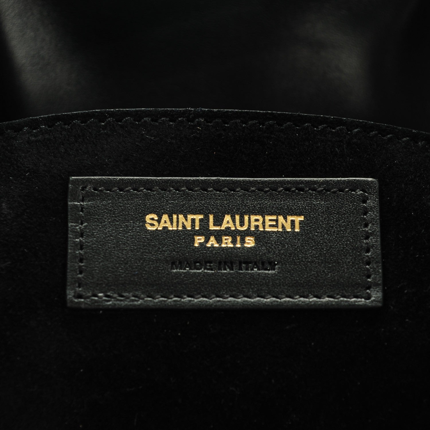 Saint Laurent Calfskin Large Emmanuelle Bucket Bag Black 6 of 7