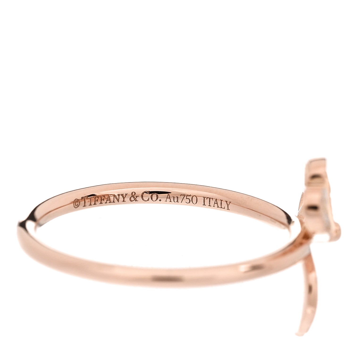 Tiffany 18K Rose Gold Diamond Paper Flowers Ring 52 6 5 of 6