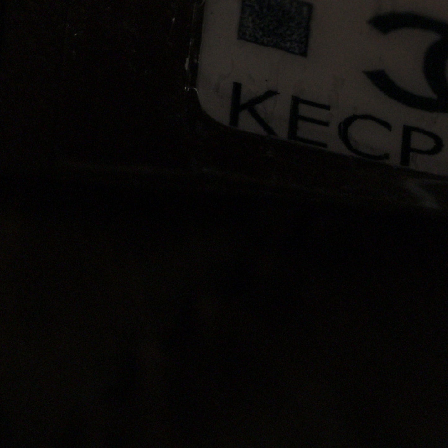 Caviar Quilted Small Curvy Pouch Cosmetic Case Black