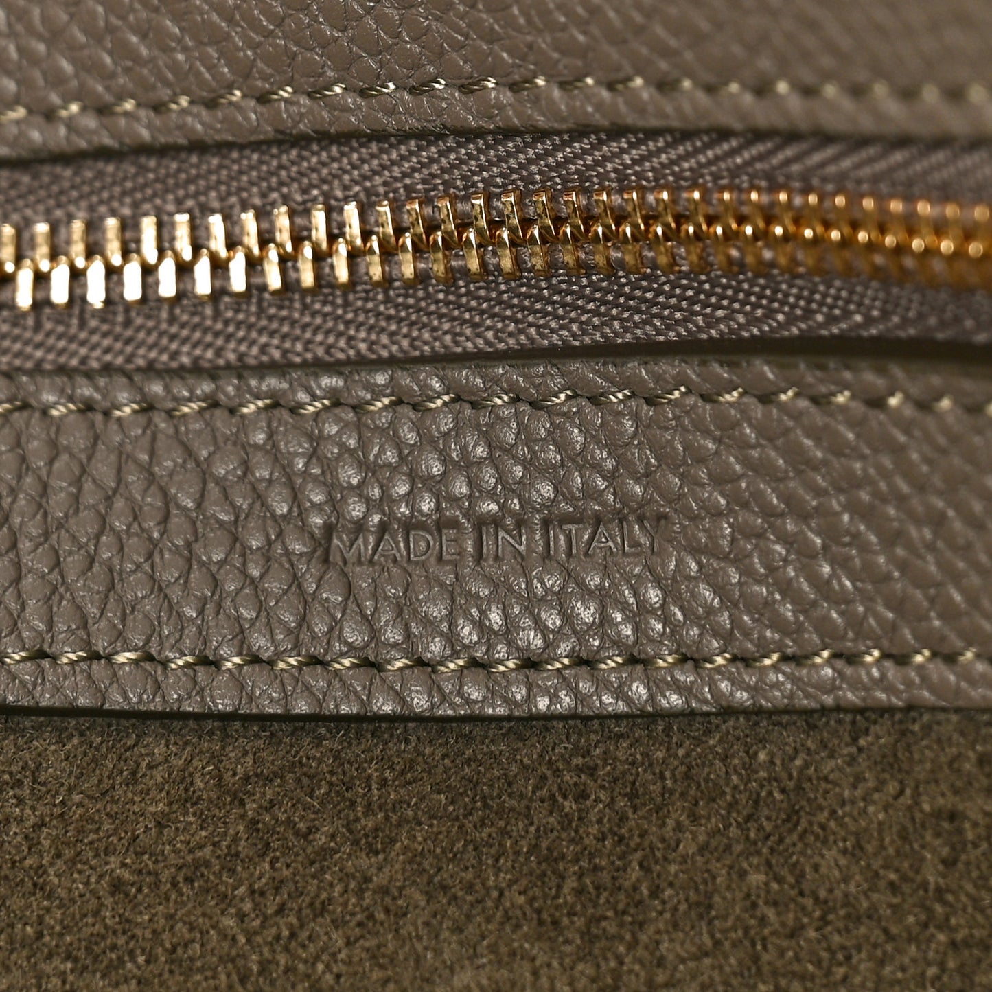 Soft Grained Calfskin Small Belt Cabas Phantom Taupe