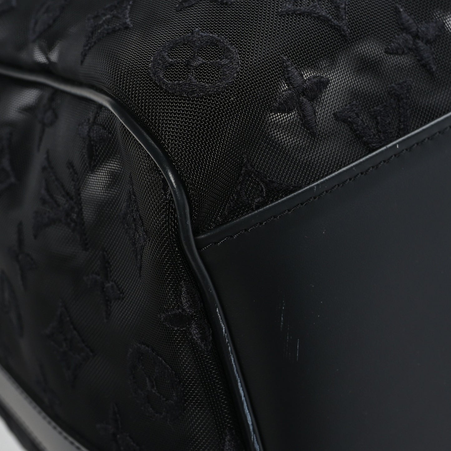 Monogram See Through Keepall Bandouliere 50 Black